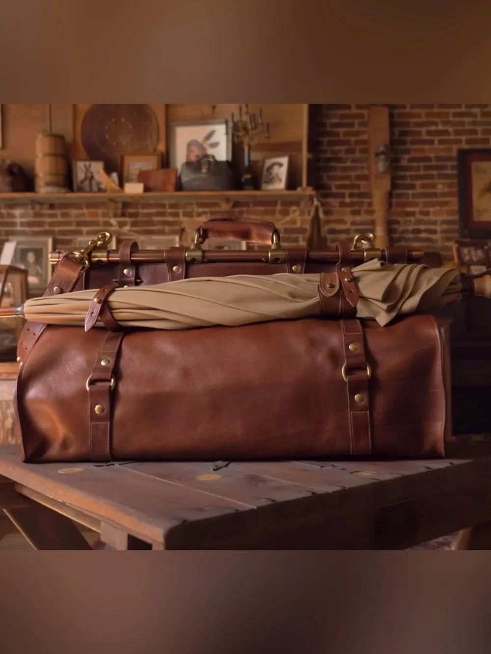 NO. 1 LEATHER DUFFEL BAG – AMERICAN BUFFALO